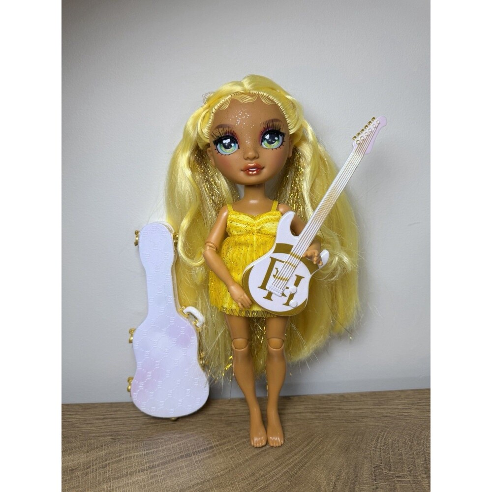 Rainbow High Sunny Madison Fashion Doll With Yellow Dress & Guitar